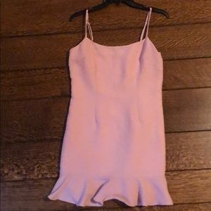 Pink simple party dress